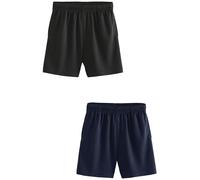 NEXT Niños Pack de 2 Pantalones Cortos Deportivos Black/Navy 10 Años