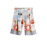 Next Pantalón plisado azul claro / limón / rojo / blanco 44 EUR