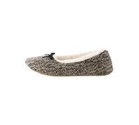 NEXT Pantuflas de Estilo Bailarina Estampadas con Forro de Pelo sintético Black/White Zebra M