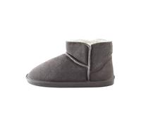 NEXT Pantuflas estilo botas de ante con forro de pelo sintético Gris 37