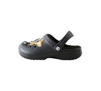 NEXT Pantuflas estilo zueco con forro cálido Black Football Print 37