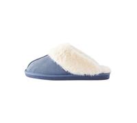 NEXT Pantuflas tipo chinelas de ante con forro de pelo sintético Azul vaquero M