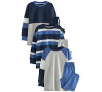 Next Pijama azul / azul noche / gris moteado / blanco 152 azul / azul noche / gris moteado / blanco