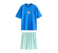 Next Pijama corto beige claro / azul real / esmeralda / menta XL beige claro / azul real / esmeralda / menta