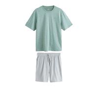 Next Pijama corto gris claro / verde / blanco S gris claro / verde / blanco