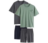Next Pijama corto gris / verde / negro M gris / verde / negro