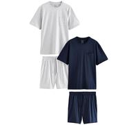 Next Pijama corto navy / gris moteado M navy / gris moteado