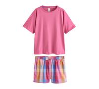 Next Pijama de pantalón corto azul / lila / naranja / rosa L azul / lila / naranja / rosa