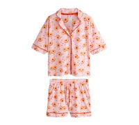 Next Pijama de pantalón corto miel / rosa / rojo oscuro M miel / rosa / rojo oscuro