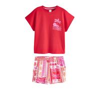Next Pijama de pantalón corto naranja / rosa claro / rojo vivo / blanco L-XL naranja / rosa claro / rojo vivo / blanco