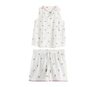 Next Pijama de pantalón corto oliva / malva / mora / blanco XL oliva / malva / mora / blanco