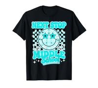 Next Stop Middle School Last Day Moving Up Groovy Kids Azul Camiseta
