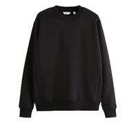 NEXT Sudadera Hombre con Cuello Redondo y Forro Suave, Punto de Algodón - Negro - Talla 3XL Negro 3XL