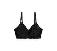 NEXT Mujeres Sujetador sin Relleno sin Aros con Copas B-H de Encaje de sujeción Total de Ultimate Comfort Negro 80 D