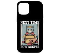Next Time Bow Deeper Cat In Box - Cuenco de comida con diseño de gato divertido Carcasa para iPhone 12/12 Pro