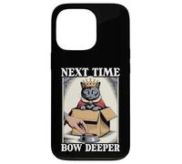 Next Time Bow Deeper Cat In Box - Cuenco de comida con diseño de gato divertido Carcasa para iPhone 13 Pro