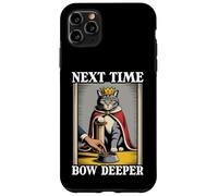 Next Time Bow Deeper - Cuenco de comida para gatos, diseño de gato divertido Carcasa para iPhone 11 Pro Max