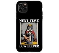 Next Time Bow Deeper - Cuenco de comida para gatos, diseño de gato divertido Carcasa para iPhone 11 Pro Max
