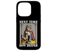 Next Time Bow Deeper - Cuenco de comida para gatos, diseño de gato divertido Carcasa para iPhone 14 Pro
