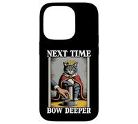 Next Time Bow Deeper - Cuenco de comida para gatos, diseño de gato divertido Carcasa para iPhone 14 Pro