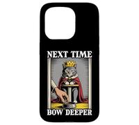 Next Time Bow Deeper - Cuenco de comida para gatos, diseño de gato divertido Carcasa para iPhone 15 Pro