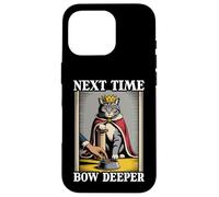Next Time Bow Deeper - Cuenco de comida para gatos, diseño de gato divertido Carcasa para iPhone 16 Pro