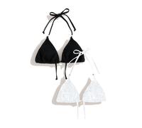 Next Top de bikini negro / blanco 100 negro / blanco