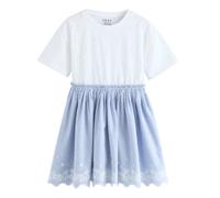 Next Vestido 'Daisy' azul claro / blanco 128 azul claro / blanco