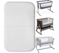 Next2Me - Colchón de cuna para Chicco & Tutti Bambini Next to Me - Lavable, hipoalergénico, funda acolchada extraíble, tamaño extra grueso 83 x 51 (2 pulgadas)