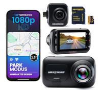 Nextbase Dashcam 222X delantera + trasera con cámara trasera + tarjeta SD de 32 GB | 1080p Full HD | pantalla de 2,5" | grabación en bucle | modo aparcamiento | soporte Click&Go | Fácil montaje
