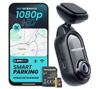 Nextbase Piqo - Cámara de salpicadero Full HD, 32 GB SD, sin pantalla, control de aplicaciones y grabación en bucle