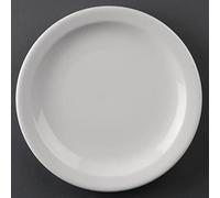 Nextday Catering CF362 Athena Hotel Ware con borde estrecho placa, diámetro de 205 mm, 8 "(Pack de 12)