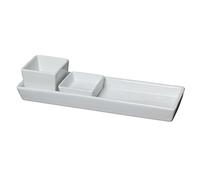Nextday Catering Equipment Supplies nev-353028 Royal rectangular plato soporte, 28 cm (Pack de 6)