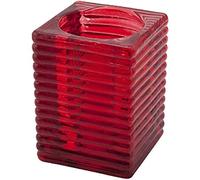 Nextday Catering Equipment Supplies nev-hhr "relieve" candle holder, rojo (Pack de 6)