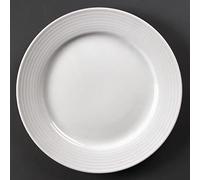 Nextday Catering u091 con borde platos, Olympia lineal, ancho 250 mm (Pack de 12)
