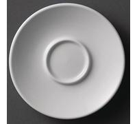 Nextday Catering Y112 Juego de tazas y platillos, color blanco