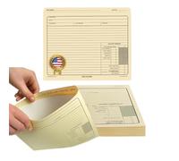 NextDayLabels 25 carpetas de trabajo clásicas tipo sobre, cartón manila 25,4 x 30,5 cm, resistentes, campos preimpresos, seguimiento de tareas, cálculo de costes, correspondencia con clientes