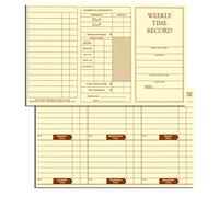 NextDayLabels - Weekly Employee Pocket Size Time Cards
