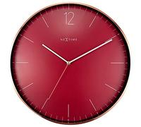 NeXtime 3258RO Essential Cobre XXL Reloj de Pared, Rojo, 40 cm