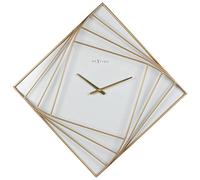 NeXtime 3268 Turning Square Reloj de Pared, Negro, 85 x 85 x 6.5 cm