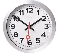 NeXtime 3998AR Station Number Index Reloj de Pared, Blanco, 19 cm