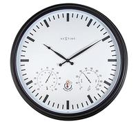 NeXtime 4306ZW Sunflower Reloj de Pared, Negro, 50.8 cm