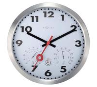 NeXtime 4307AR Clematis Reloj de Pared, Plata, 35 cm