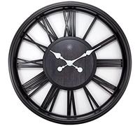 NeXtime 7346ZW Quebec Reloj de Pared, Negro, 51 cm