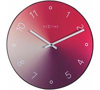 NeXtime 8194RO Gradient Reloj de Pared, Rojo, 40 cm