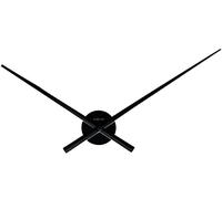 NeXtime Reloj de pared grande 3118ZW MANECILLAS, solo mano, de aluminio, negro, ø 70 cm, 1 pieza
