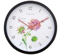 Nextime Wall Clock (Garden/Inside) 30,5 cm-Black-Plastic Knautia