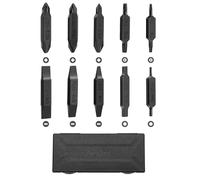 NexTool 10 Kit de Bits de Destornillador de Doble | extremo para multiherramientas, NexTool E1 y el buque insignia Captain, bit de ranura, Phillips, Hex y Torx con estuche