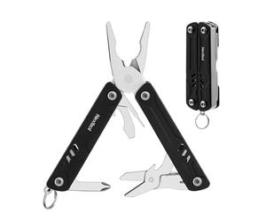 NexTool Multiherramienta de llavero, mini multiherramienta 9 en 1 con alicates de punta de aguja, tijeras, extractor de SIM y destornilladores para viajes, EDC, multiherramienta aprobada por la TSA,