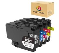 NEXTPAGE LC427 - Cartuchos de tinta compatibles con Brother LC 427 para impresora Brother HL-J6010DW MFC-J5955DW MFC-J6955DW MFC-J6957DW MFC-J6959DW (1 BK 1C 1M 1Y)